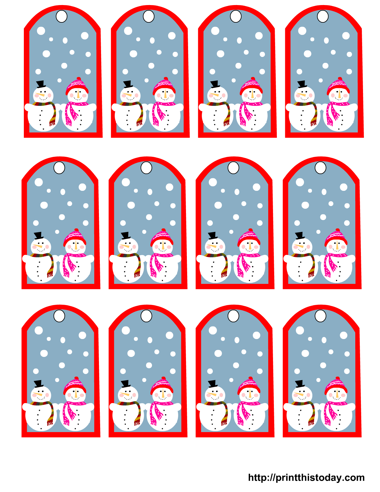 Printable Free Christmas Gift Tags