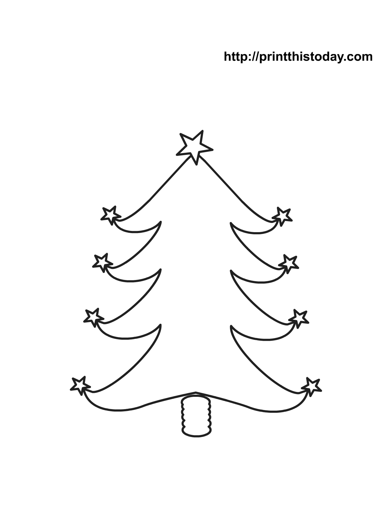 christmas tree ornaments coloring pages - photo #10