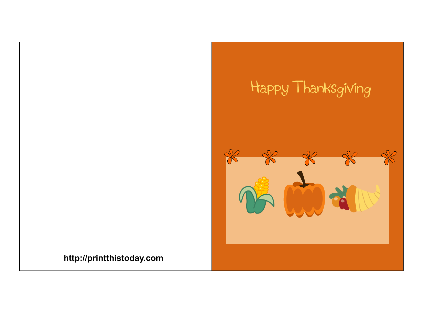 Free Printable Thanksgiving Cards To Color