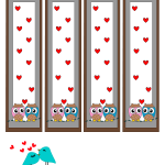 free printable bookmarks featuring cute owls
