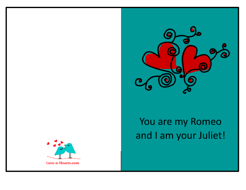 Free Printable Romantic Cards For Him