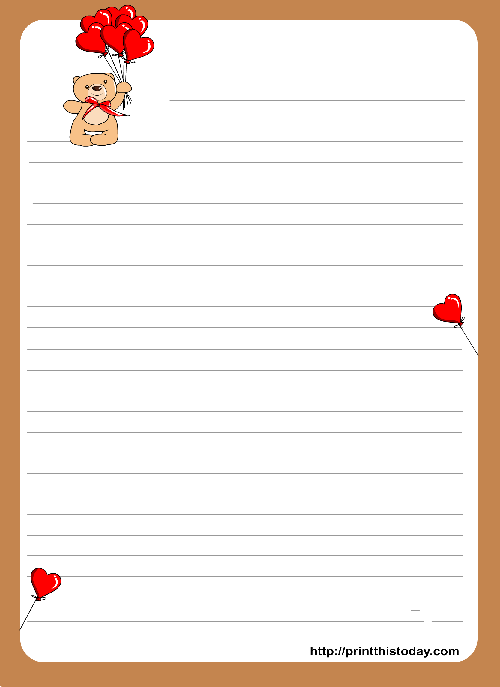 Love letter writing paper   print this today, more than 