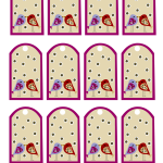 Valentine Favor tags featuring love birds
