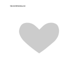 Free printable heart stencil