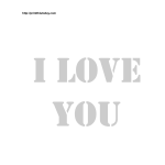 I love you stencil