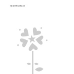 flower made of hearts stencil