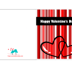 Valentine Card featuring two hearts