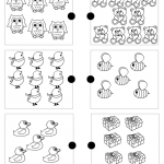 Joining the matching sets pre-school math worksheet