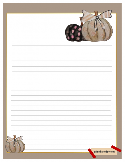 Free Printable Halloween Writing Paper Stationery