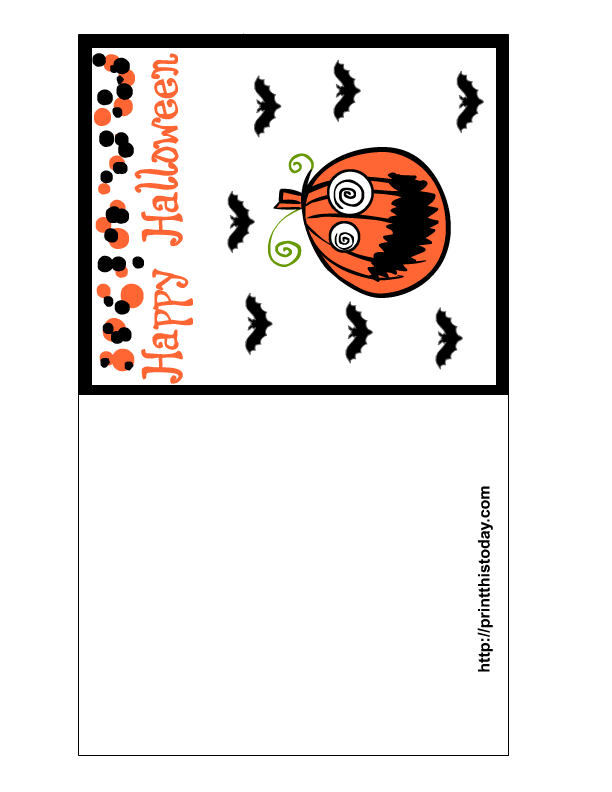 Happy Halloween Printable Cards Printable Word Searches
