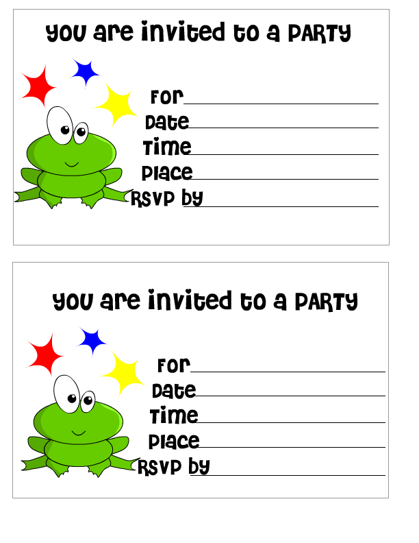 Sinlucrodelanimo Free Printable Birthday Invitations For Kids