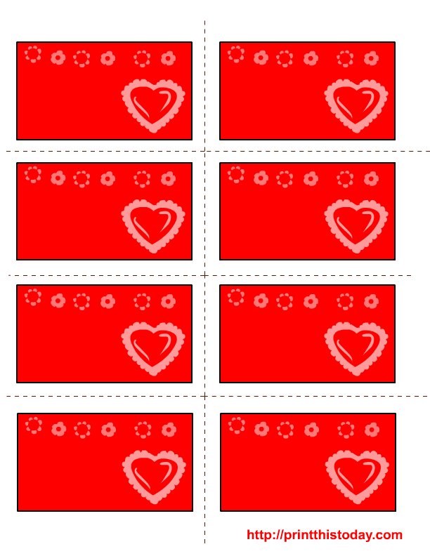 Printable Labels for Valentine's Day