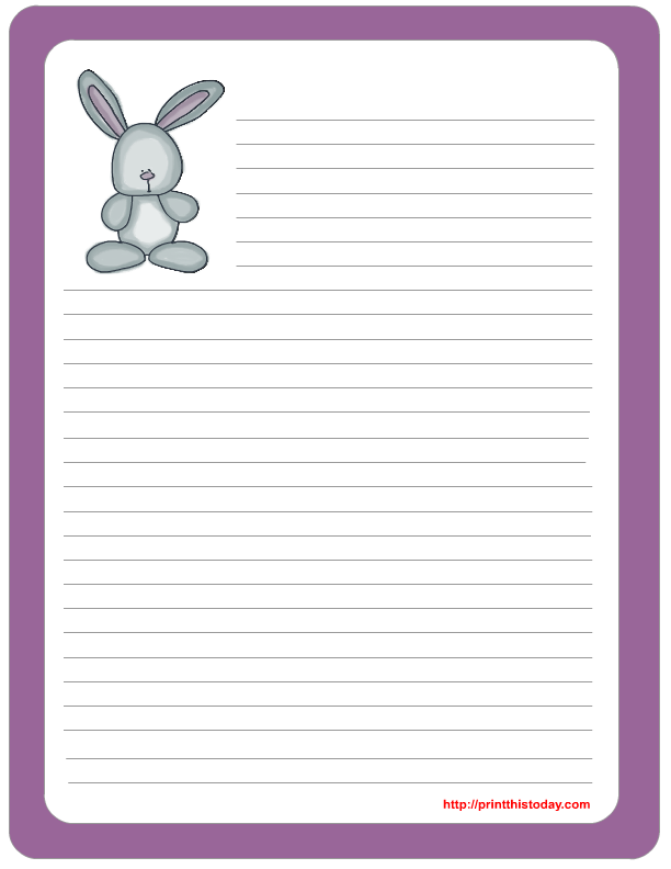 Free Printable Easter Stationery