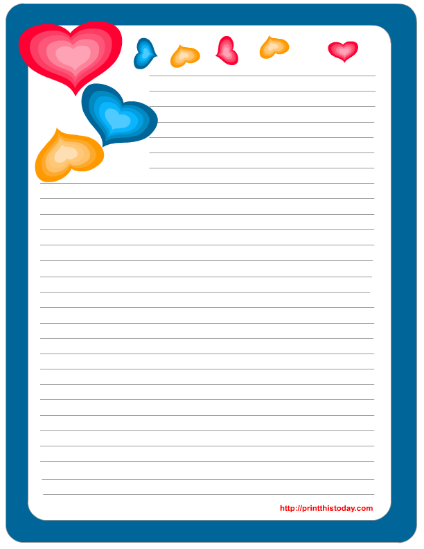 Free Printable Valentine s Day Writing Paper