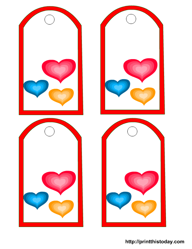 Free Printable Valentine Tags