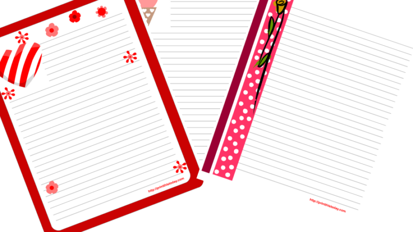 Free Printable Valentine's Day Writing Paper