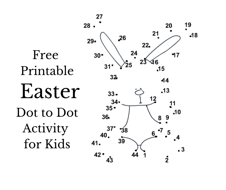 Free Printable Easter Dot To Dot