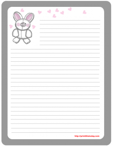 free printable easter stationery