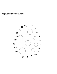 Free printable easter math activity dot to dot egg