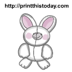 Easter rabbit clip art 