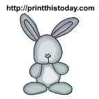 Cute and cuddly easter bunny rabbit