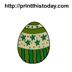 Beautiful easter egg with flowers image