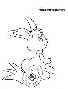 free printable easter coloring page for kids