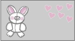 Cutest bunny and hearts