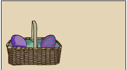 Easter eggs Basket