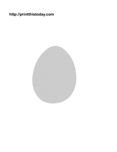 Basic Easter Egg stencil