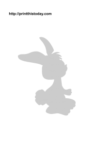 The cutest rabbit stencil