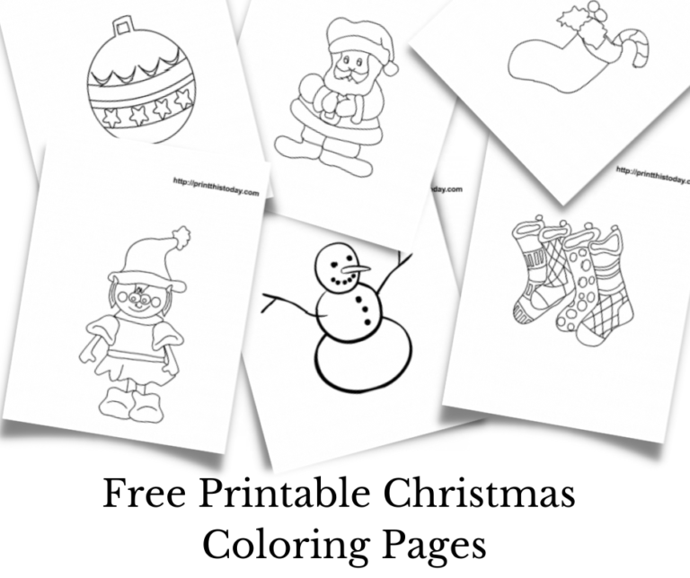 Free Printable Christmas Coloring Pages