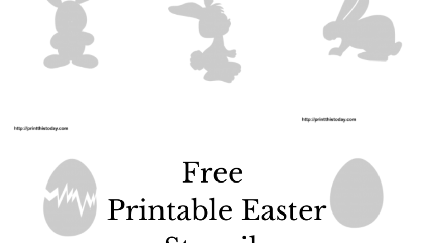 Free Printable Easter Stencils