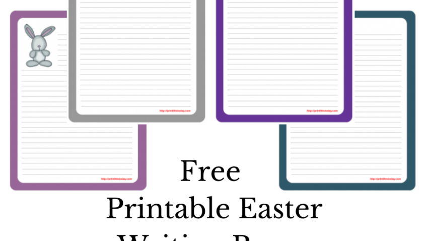 Free Printable Easter Writing Paper Stationery