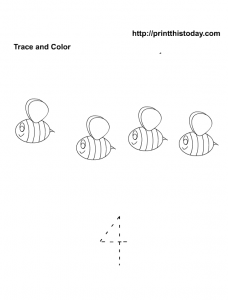 Fours number math worksheet