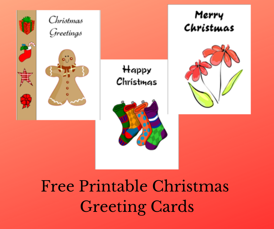 Free Printable Christmas Greeting Cards