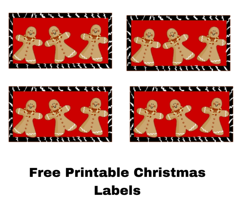 Free Printable Christmas Labels