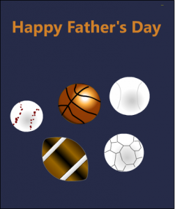 A card for sports lover dad