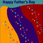 Colorful father's day card