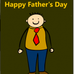 Cartoon Fathers day Card