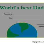 Free Printable Father’s Day Certificates