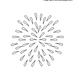 Fireworks coloring page