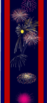 July 4th fireworks bookmarks