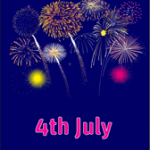 4th of July Fireworks Card