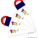4th of July gift bag with teddy bears