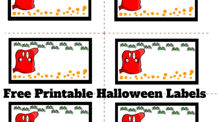 Free Printable Halloween Labels