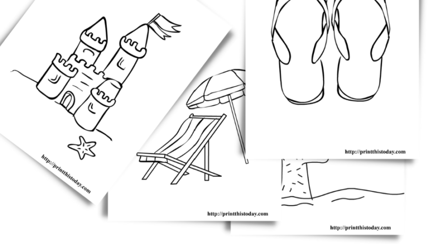 Free printable Summer coloring Pages