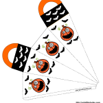 Scary pumpkins Halloween favor bag