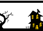 Haunted house and tree labels