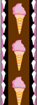 Bookmarks with ice cream